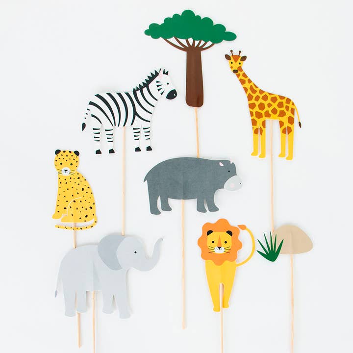 My Little Day - Wholesale Cake Decorating Kit - Mini safari cake toppers