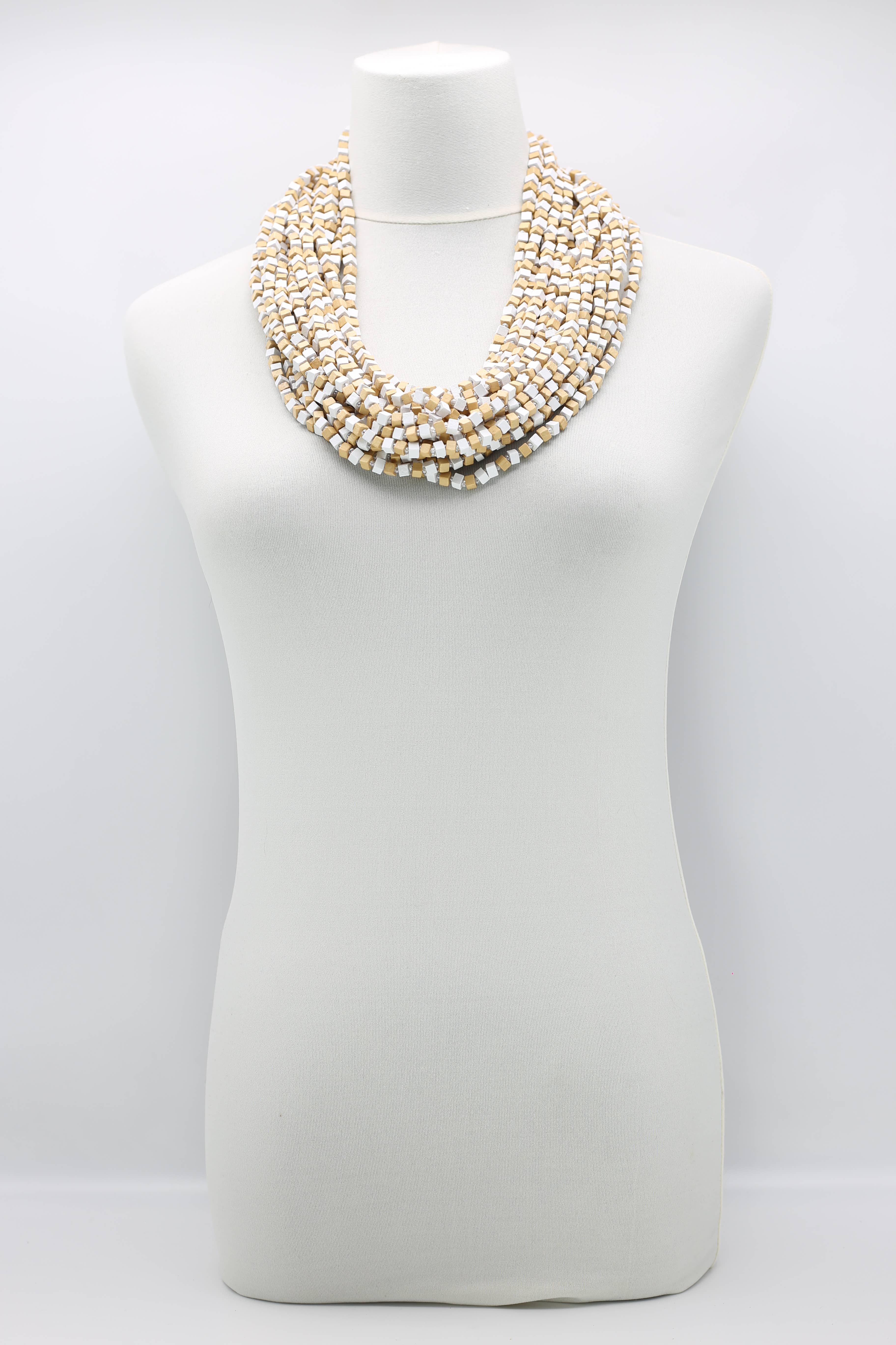 Jianhui London – Engroshandel Perlehalskæde – Den næste Pashmina halskæde Træperler - Mosaic Art17