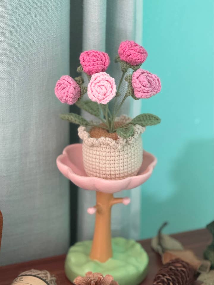 Everlasting Garden: Miniature Pot Plant Treasuries for wholesale by Momo & Loloc Crochet