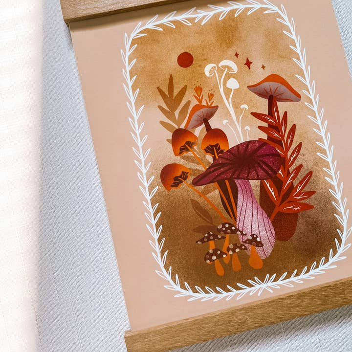 Lantern Print Co. - Wholesale Art Print - Art Print: Mushy Forest; 5x7, 8x10, 4x63