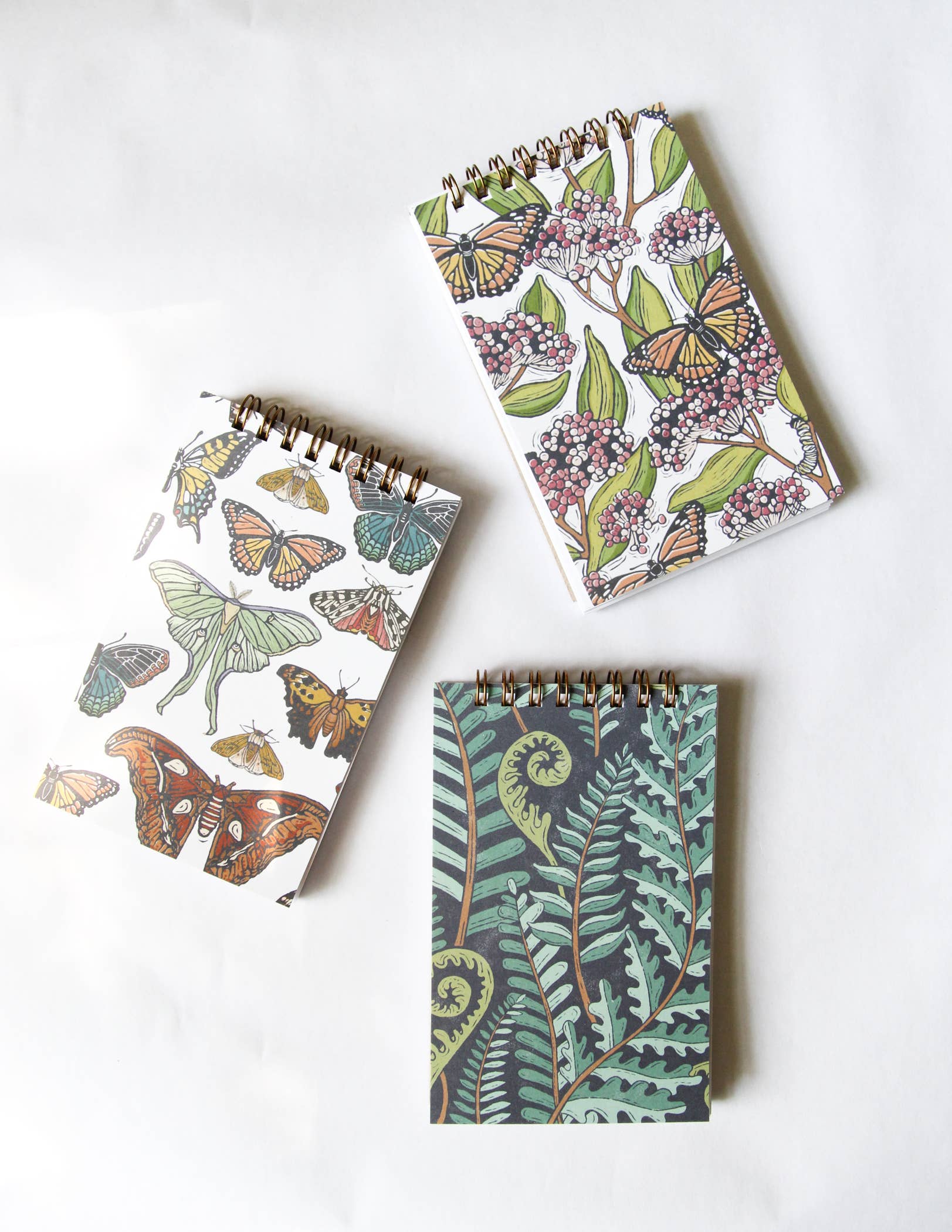 Root & Branch Paper Co. - Wholesale Notepad - Butterfly + Moth Mini Spiral Notepad2