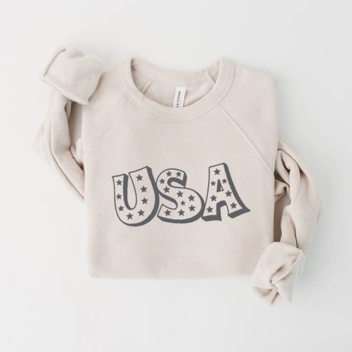 USA Graphic Unisex Fleece Pullover for wholesale by Shamaim