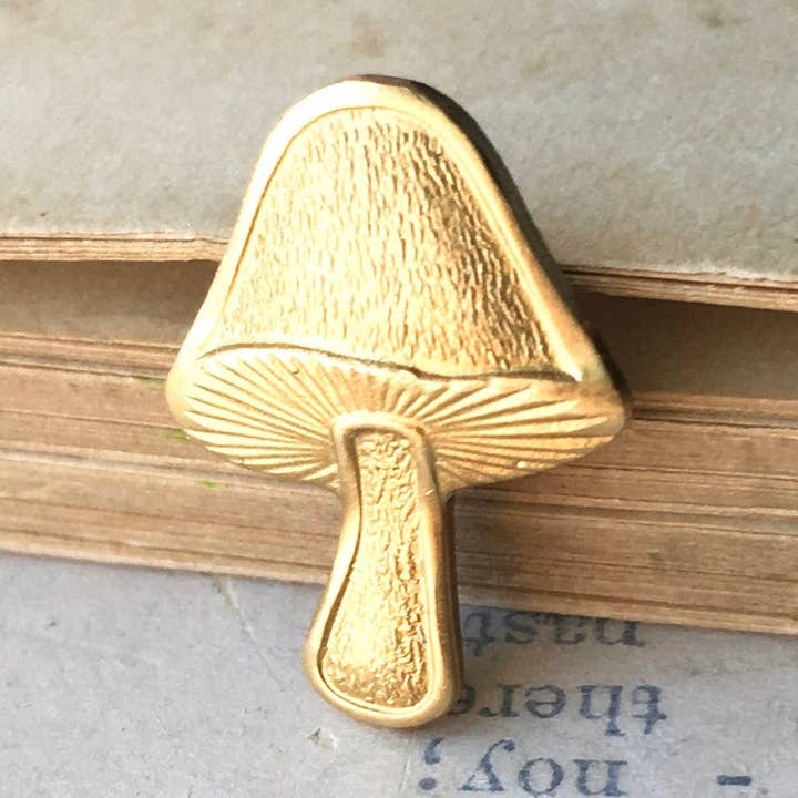 Red Truck Designs - Wholesale Brooch - Mushroom Brooch Tiny Toadstool Tie Tack Fungi Lapel Pin0