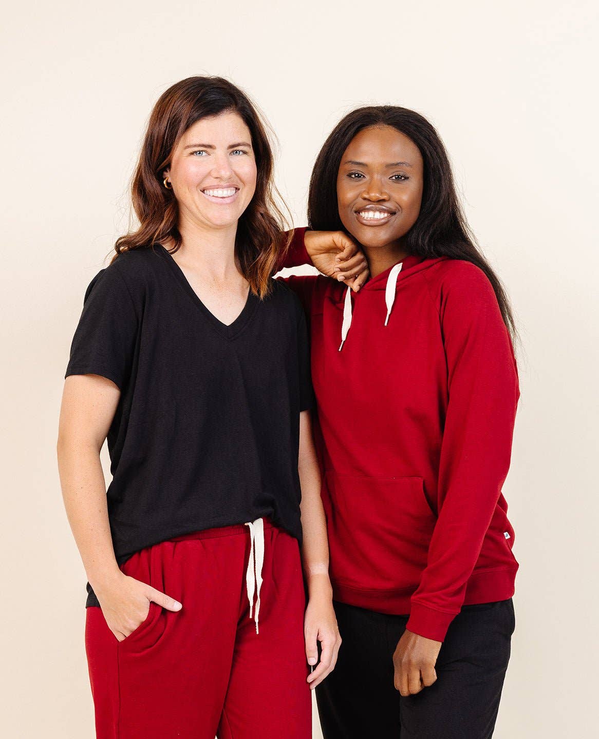 Lark - Wholesale Hoodie - Women's - Women's Coziest Hoodie in Crimson4