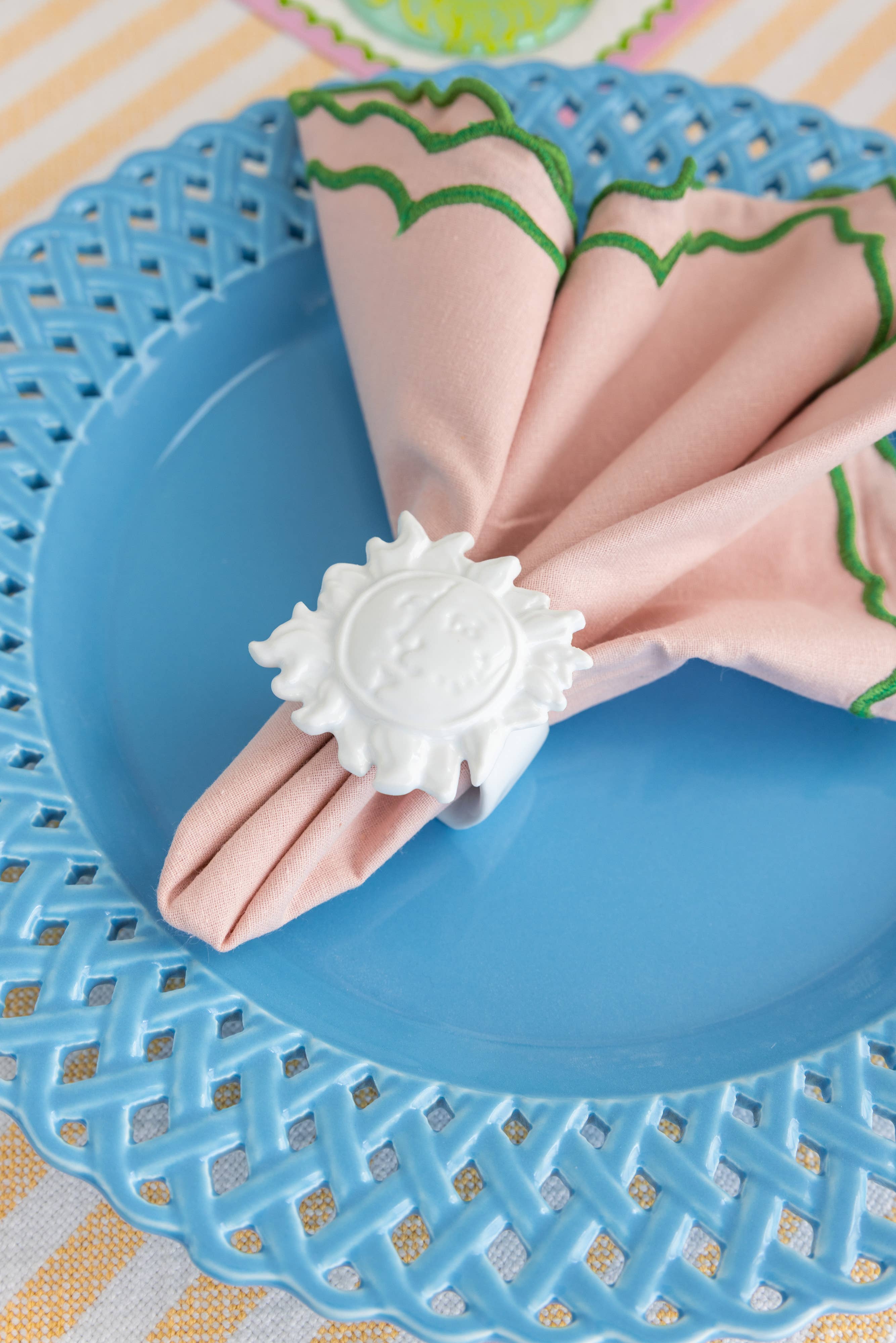 Lilly Pulitzer by Lifeguard Press - Wholesale Dinner Plate - Dinner Plate Set, Hydrangea Blue3