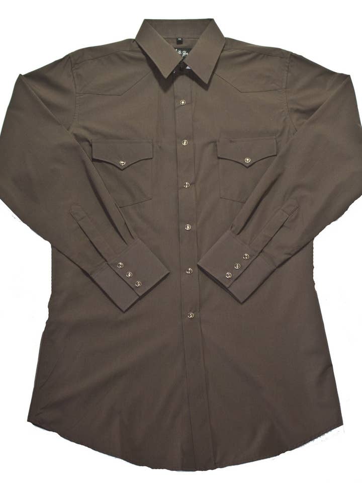 Mens Solid Chocolate<br> 111-1117X for wholesale by White Horse Apparel