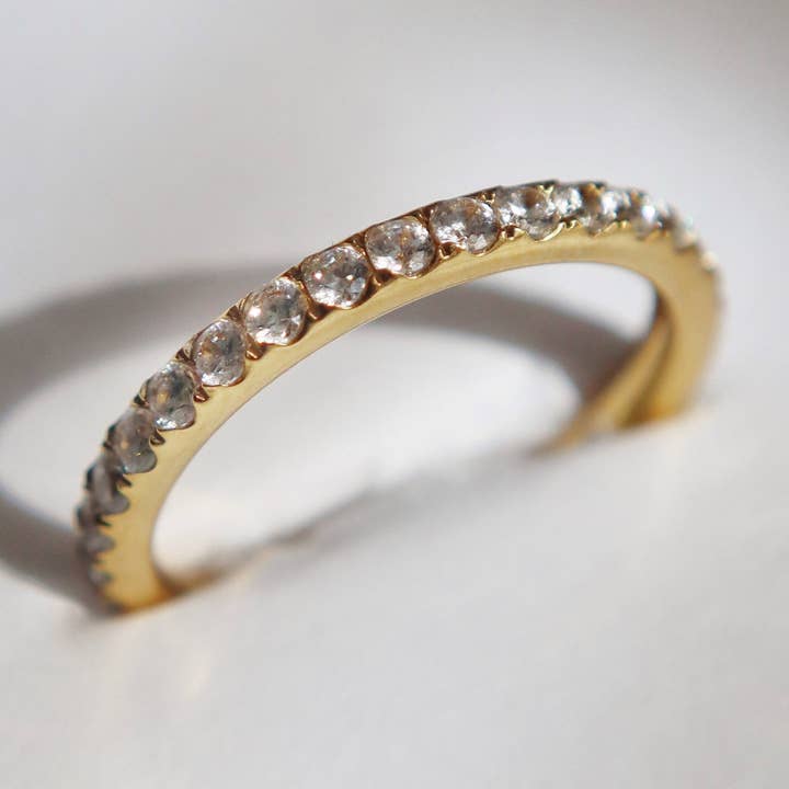 Forever CZ Band Ring for wholesale by JESSA Jewelry