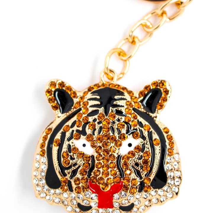 Wildtouch - Vendita all'ingrosso Portachiavi - Unisex - Portachiavi grande con diamante a forma di tigre 1