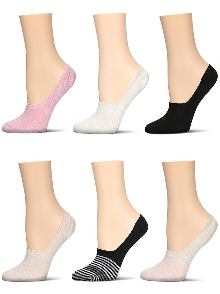 6 Pair Women's Gradient Stripes High Cut Liner for wholesale by Infinity Classics International Inc.