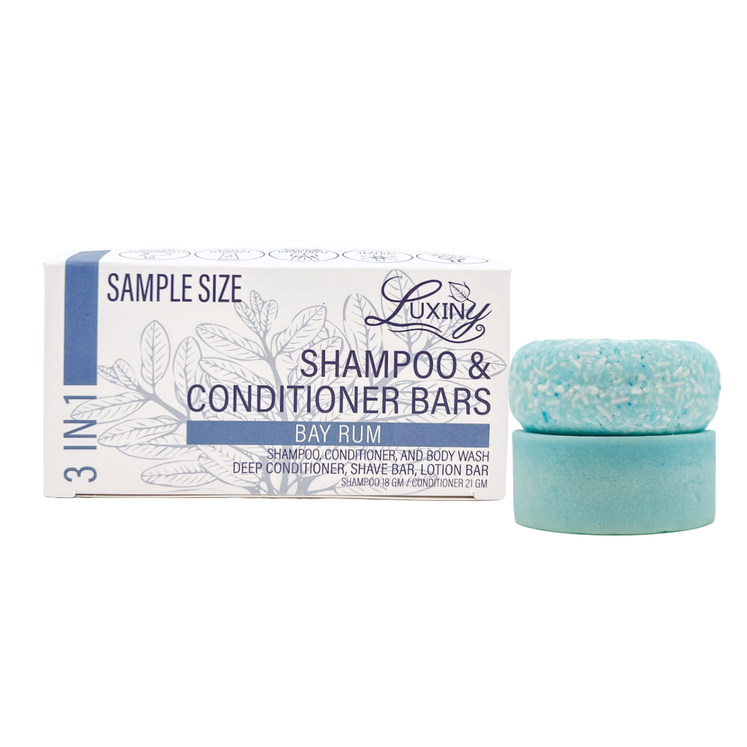 Luxiny Products - Luxurious Bath and Body - Wholesale Shampoo & Conditioner Set - Shampoo & Conditioner Bar Sample Set | Plastic Free | Travel0