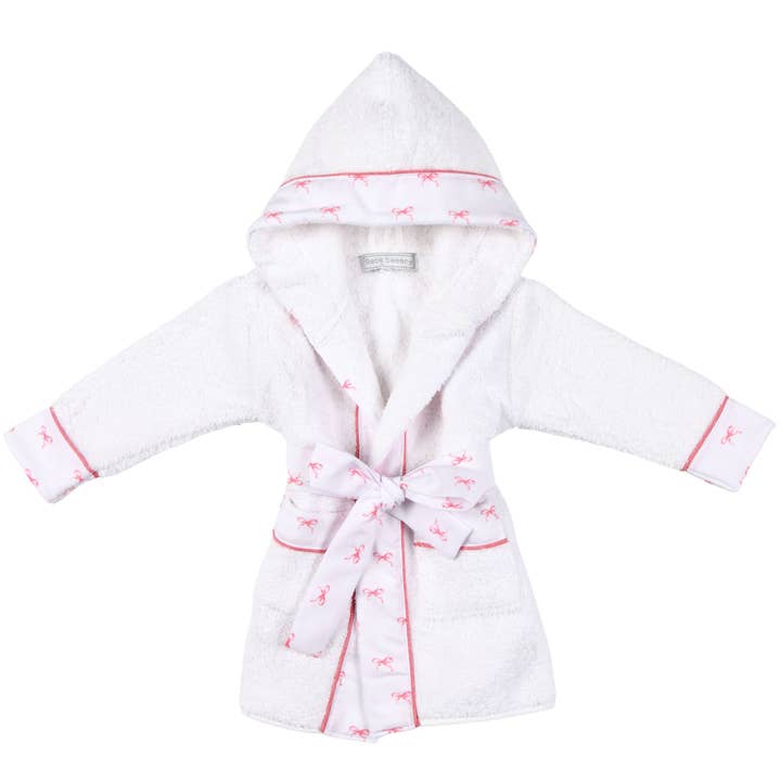 Bebe Sweeny - Wholesale Robe - Kids - ENY | Girls Bow-Print Personalised Bathrobe