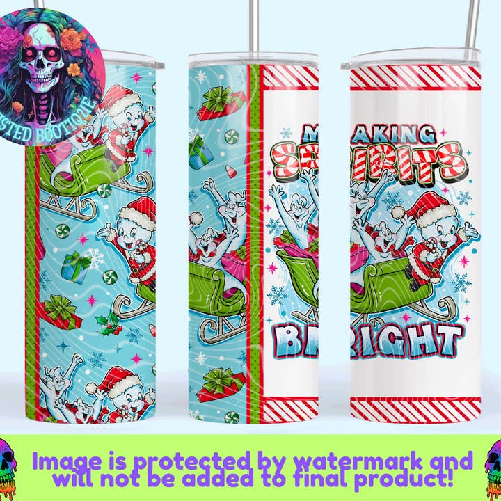 Making Spirits Bright Tumbler for wholesale by Twisted Bootique