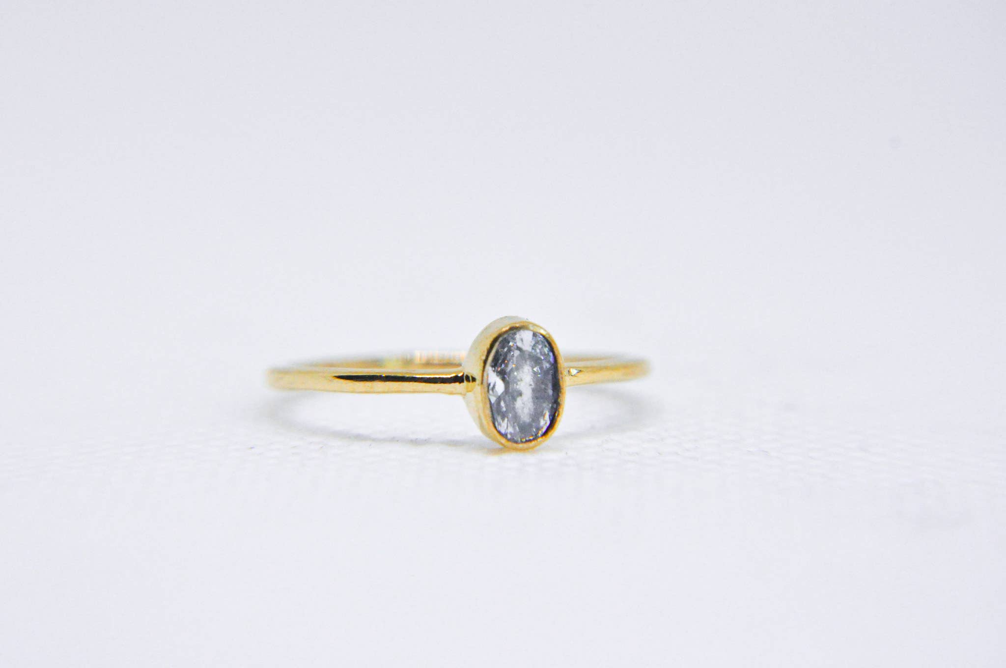 Zumki - Wholesale Single Stone/Solitaire Ring - Simple and Minimal Natural Gemstone Silver and Brass Ring20