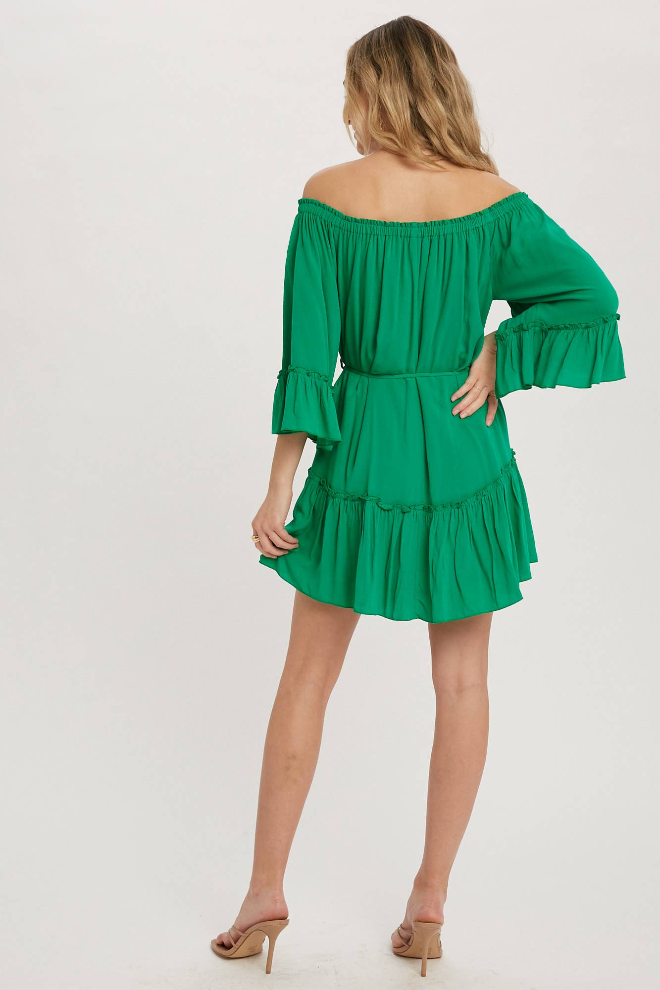 Bluivy - Wholesale Dress - Women's - RUFFLED SOLID BOHO DRESS19