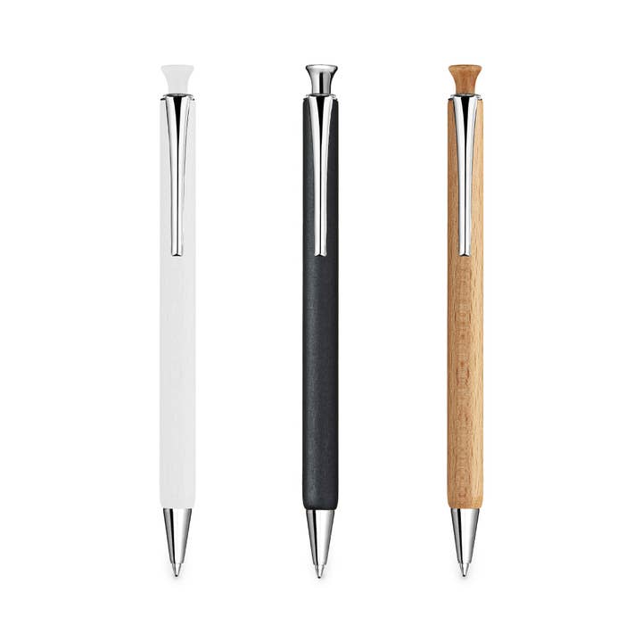 SLIM LINE bolígrafo de madera económico con mango de haya maciza para venta al por mayor de e+m Holzprodukte