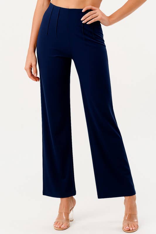 MIO WHOLESALE - Venta al por mayor Pantalones - Mujer - YC105-PANTALONES DE VESTIR PLISADOS TALLA GRANDE1