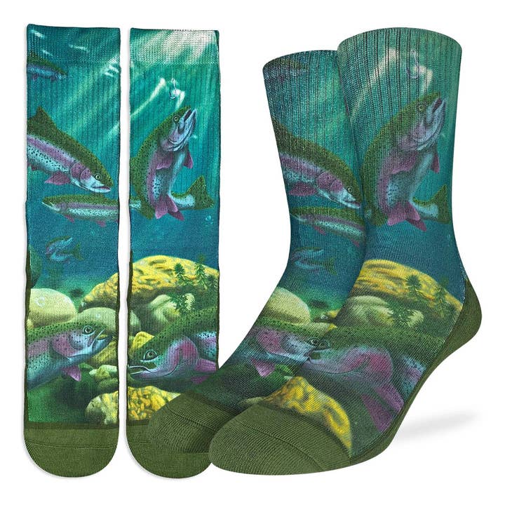Good Luck Sock - Wholesale Socks - Men's - Men's Brown Trout Socks