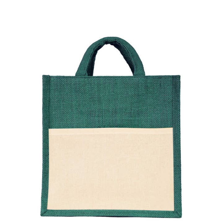ecojutebags - Wholesale Tote Bag - Unisex - Set of 4 Jute Shopping Bags – Burlap Totes with Pocket16