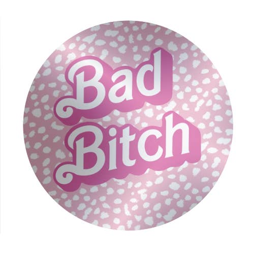 ART WOW (We Ship to the US with DHL) – wholesale Sticker – Circle Stickers 'Bad Bitch Barbie Dalmat1