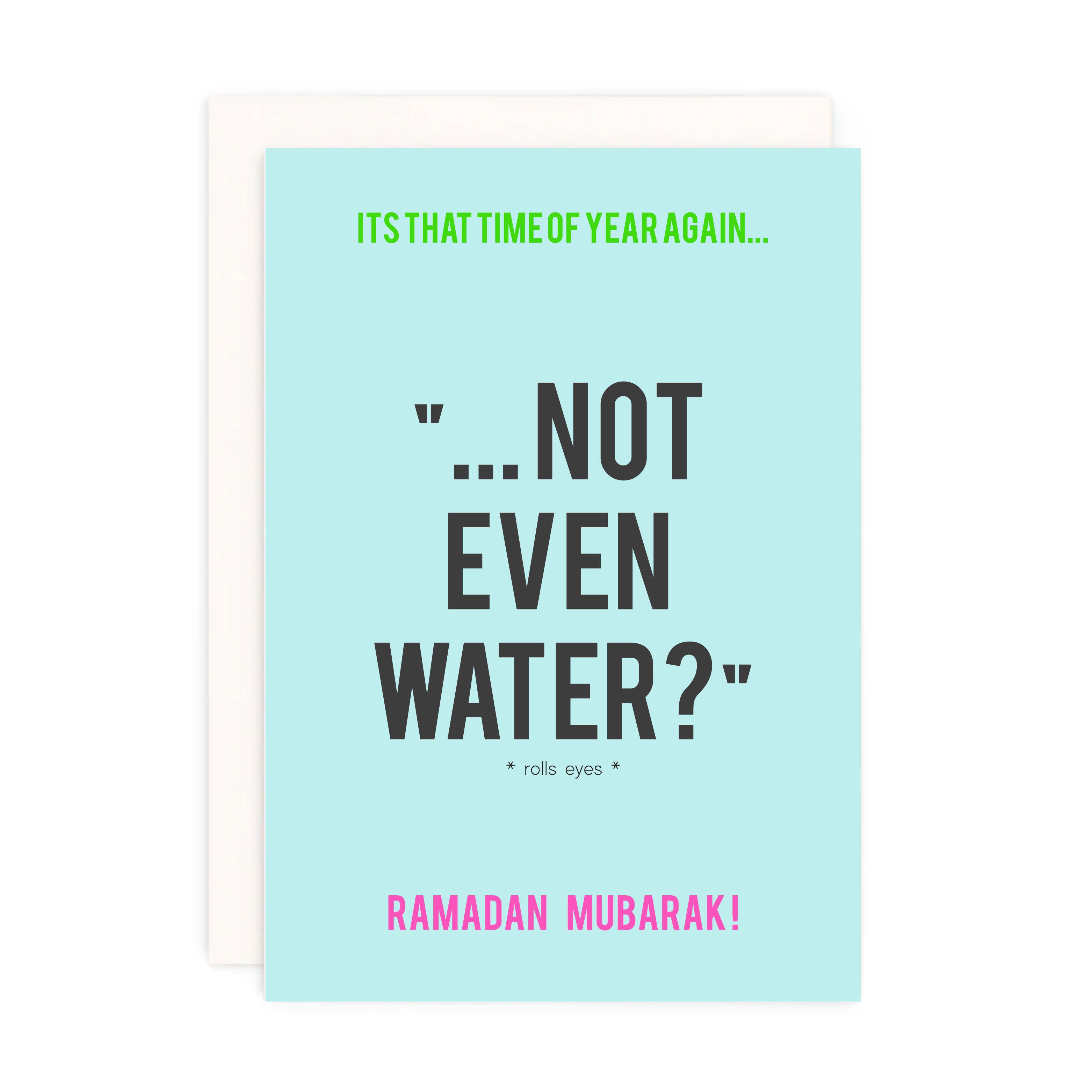 Studio Saba - Wholesale Eid & Ramadan Card - Not Even Water Ramadan Greeting Card0