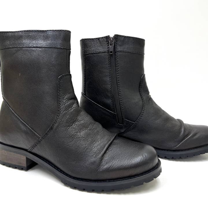 Only Partners - Wholesale Booties - Women's - Lydia Dark Brown Slouchy Vintage Zippered Boot2