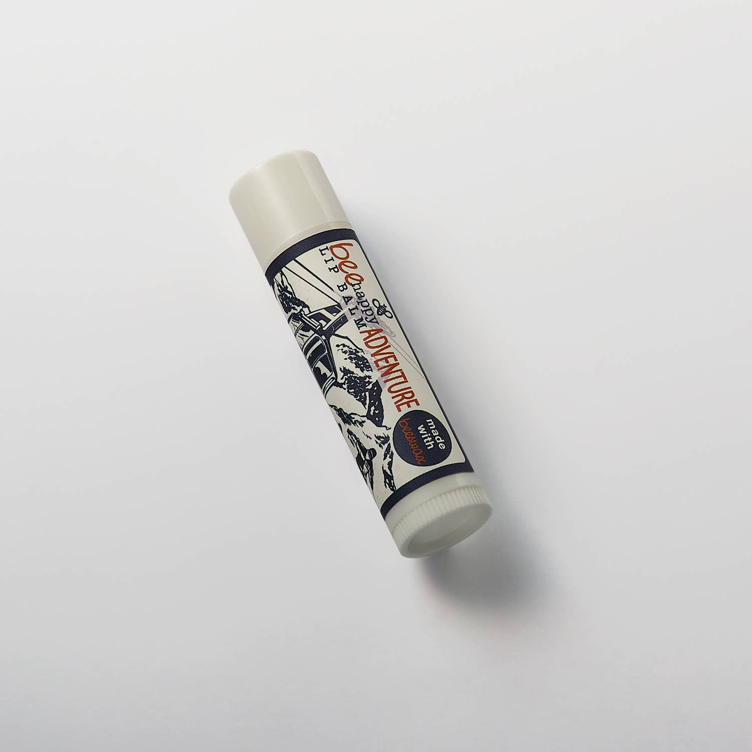 Bee Happy - Wholesale Lip Balm - Cocoa Mellow Lip Balm Ski Winter 0.15oz with jojoba, aloe, E5