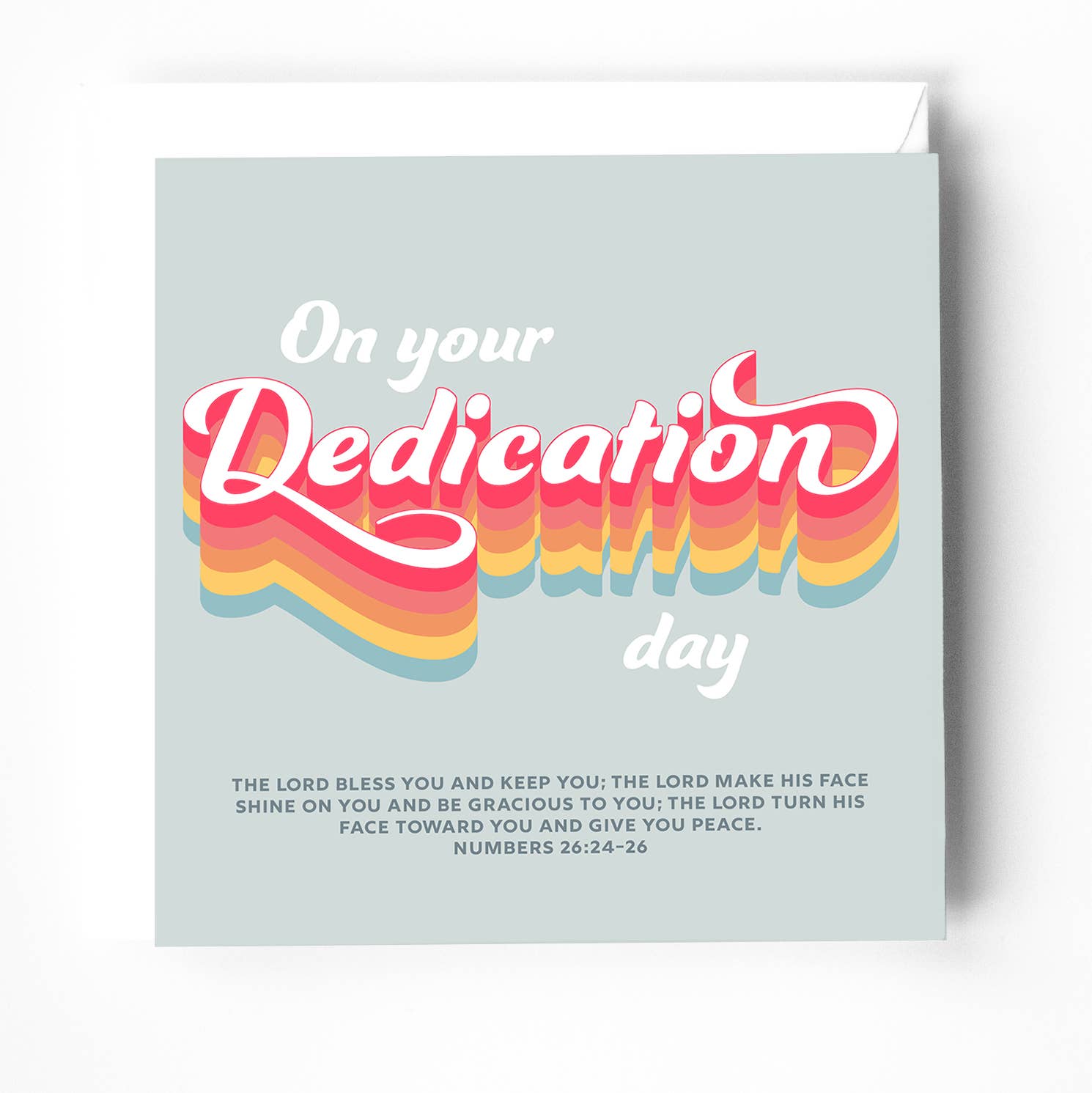 The Christian Poster Company – wholesale Everyday greeting card – Dedication greeting card with bible verse0
