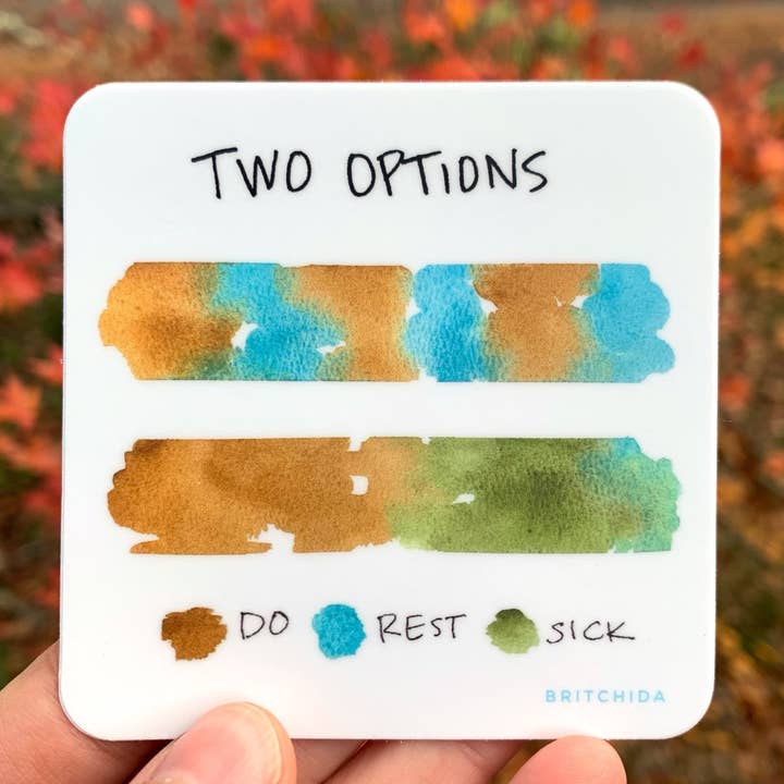 Sticker: Two Options for wholesale by Britchida