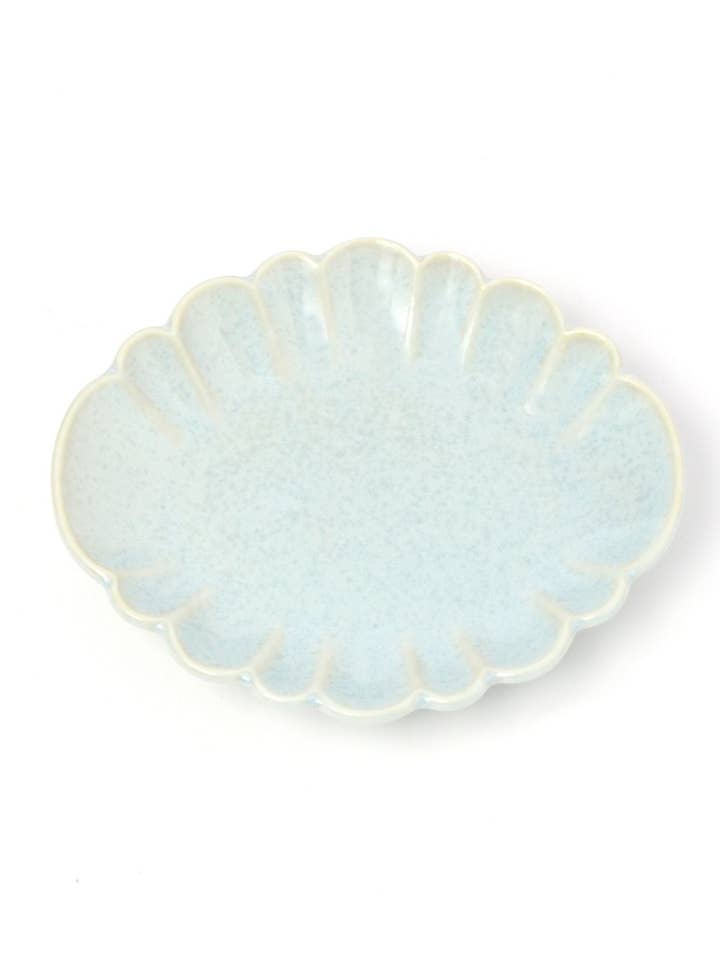 Mino Ware Mini Oval Krysantemum Blå for engroshandel hos LAKOLE