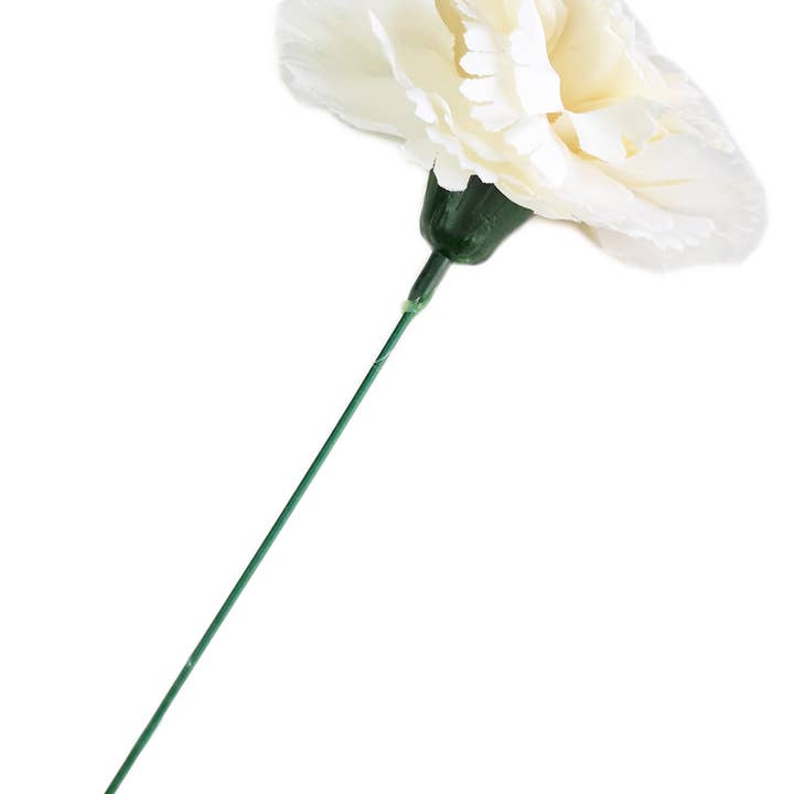 Capelli di fiore di garofano flamenco Ø9cm · Avorio per la vendita all'ingrosso da parte di BRANDELIA