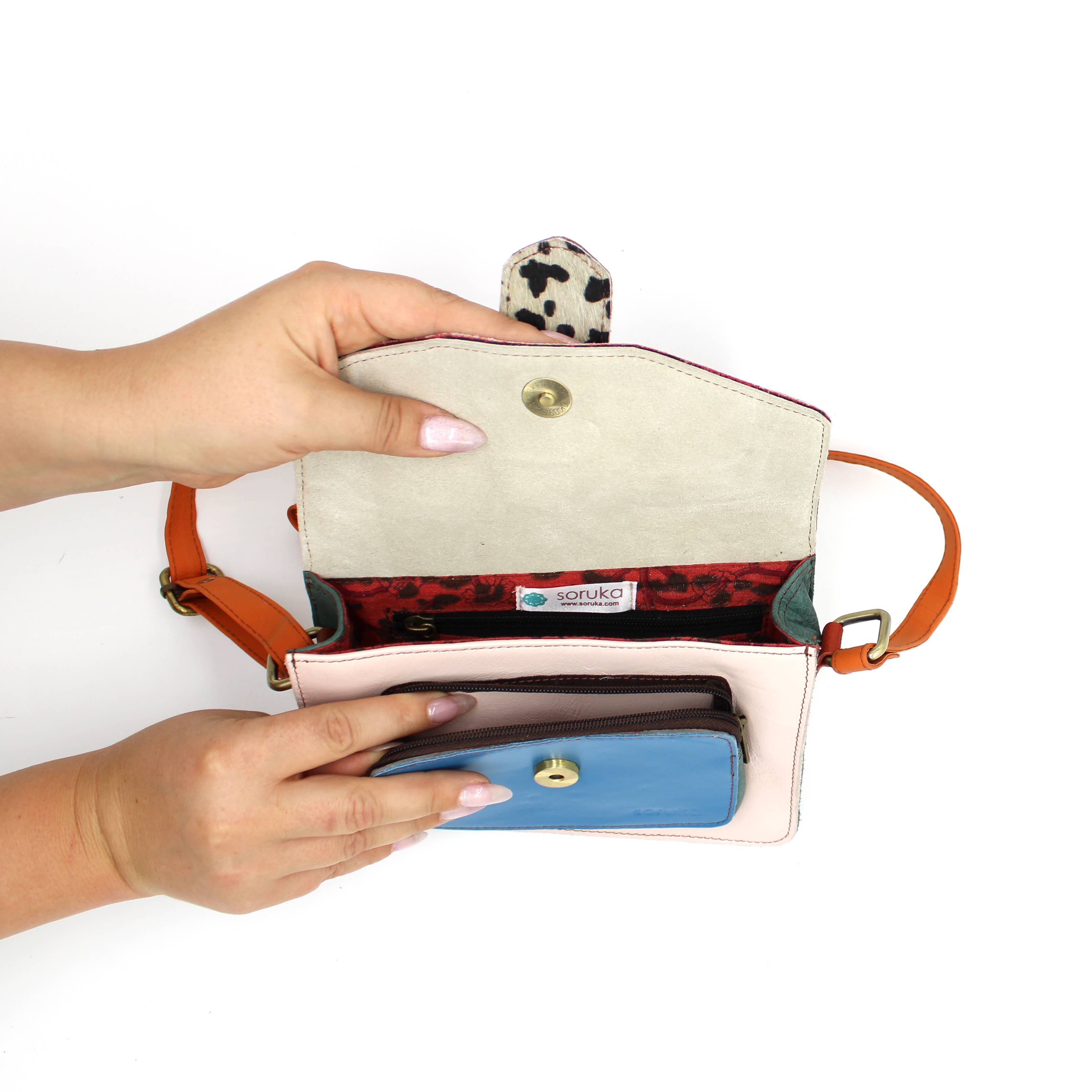 Soruka Barcelona – bolsa tiracolo - Mulher por atacado – Bolsa Pequena Transversal Grace com Alça Reversível9