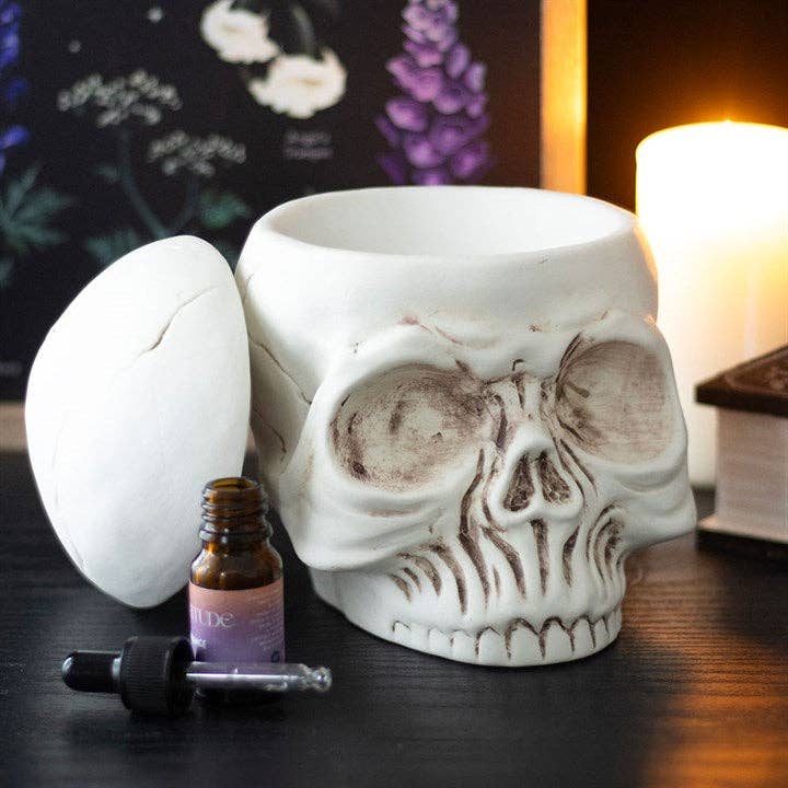 Something Different Wholesale – wholesale Vaxvärmare – Gothic Weathered Skull Olje- och Vaxbrännare1