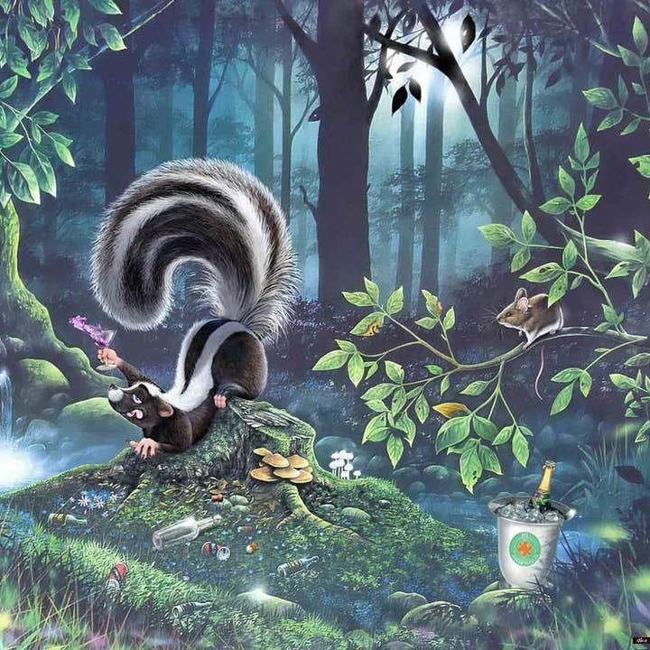 All Jigsaw Puzzles - Wholesale Puzzle - Adult - Drunk as a Skunk - Mike Jupp 1000 Pieces Jigsaw Puzzles