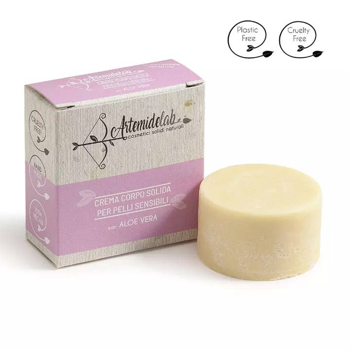 Solid body cream for sensitive skin for wholesale by Artemidelab