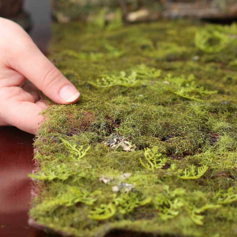 Factory Direct Craft - Wholesale Decorative Tabletop Object - 10" x "18" Artificial Flat Grass & Moss Mat 1
