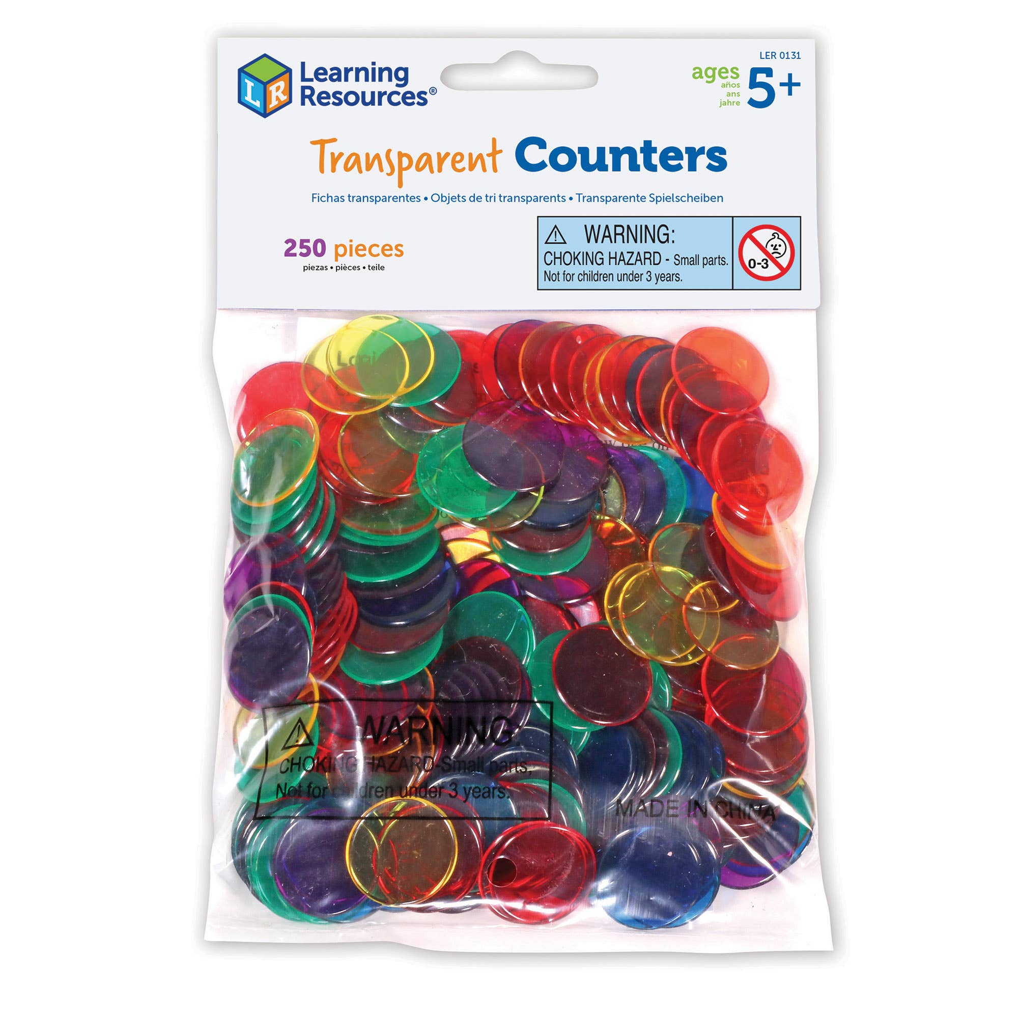 Learning Resources - Wholesale Toy Set - Kids - Transparent Counters, Set of 2505