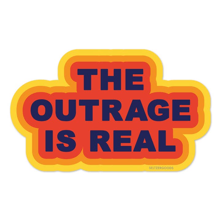 Seltzer Goods - Wholesale Sticker - Outrage Real Sticker