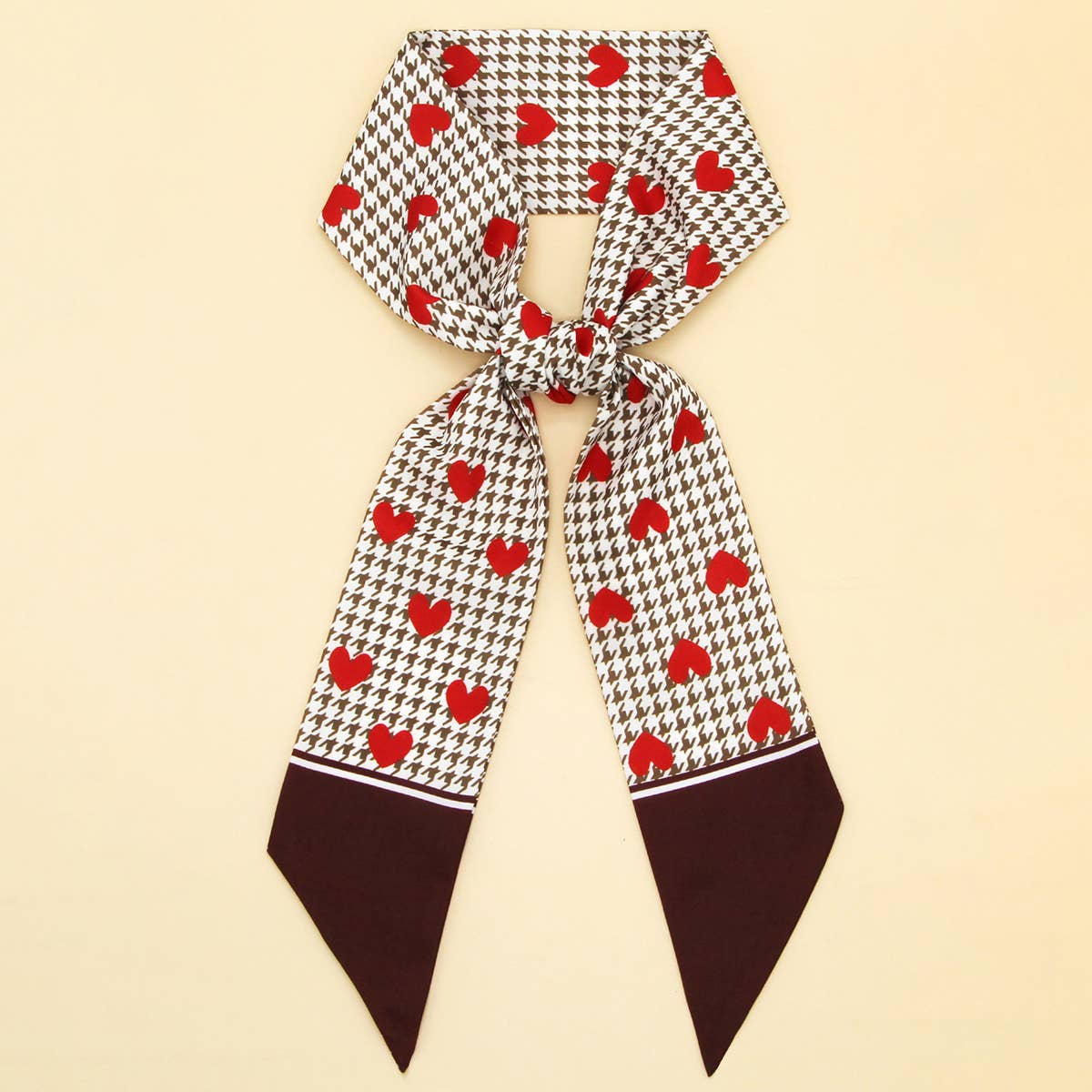 ACCITY - Wholesale Scarf - Women's - Chic Floral Letter Twilly Scarf Gift Wrap_CWASC009817