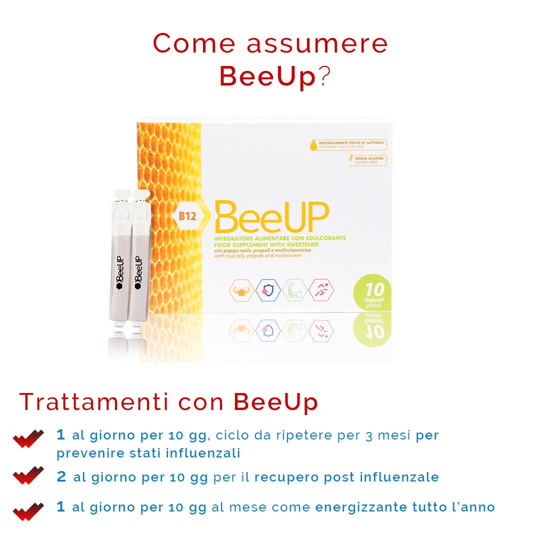Tocas - Wholesale Oral Supplement/Vitamin - BeeUp 10 vials: Multivitamin Royal Jelly and Propolis3