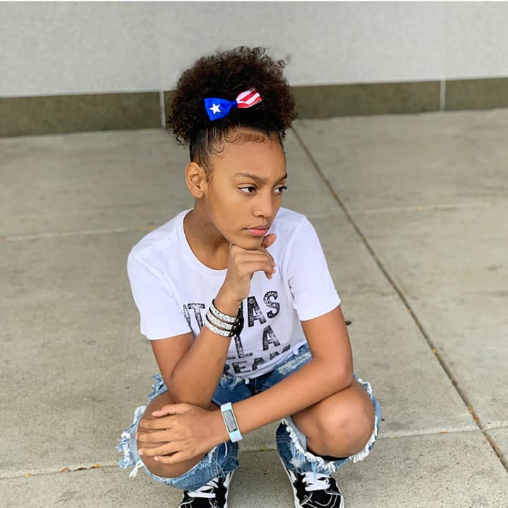 QXP Shop - Wholesale Hair Bow - Women's - Puerto Rico Flag Hair Bow
