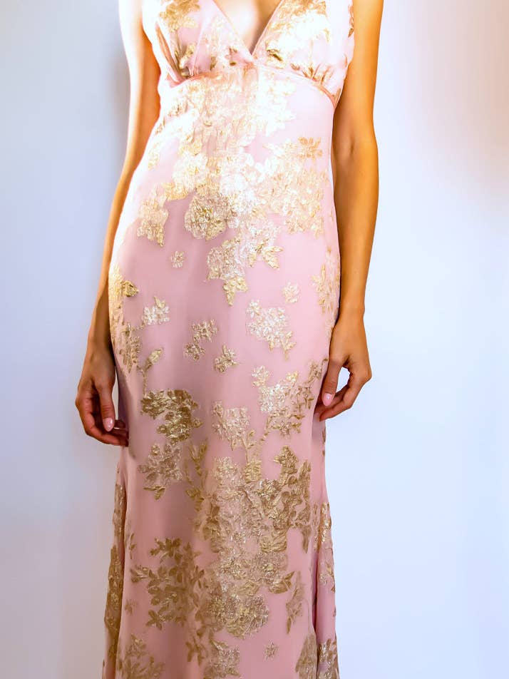 Lanvin rose et doré pour la vente par Trisha Paterson Collection