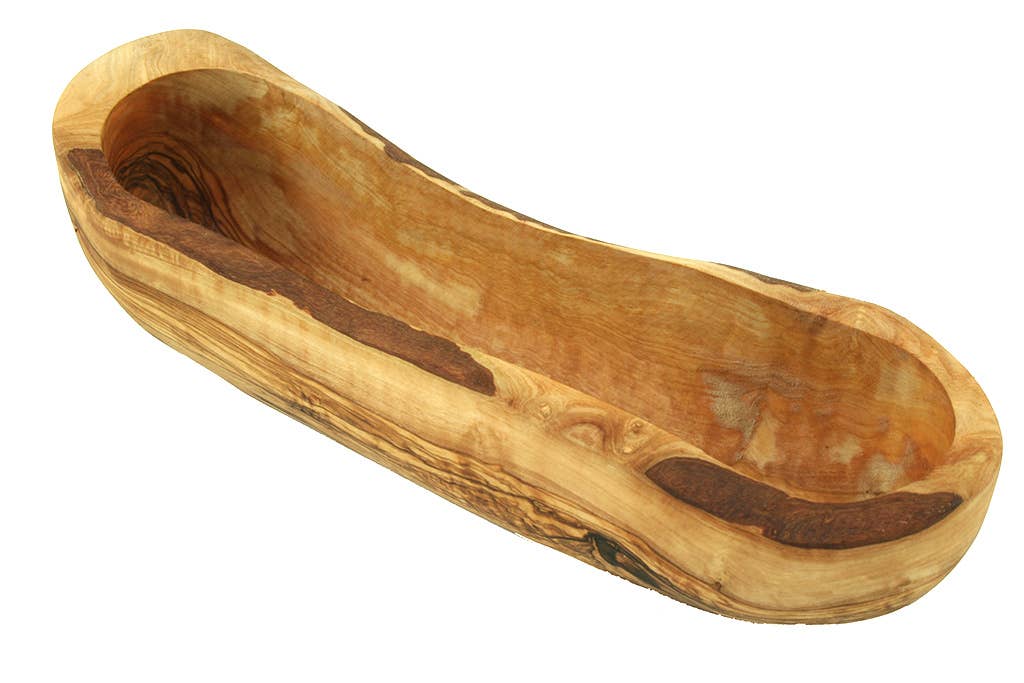 olivenholz-erleben - Wholesale Decorative Plate/Dish/Bowl - bread bowl approx. 25 - 34 cm7