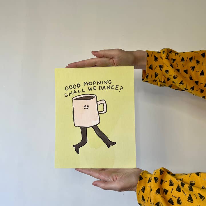 My BFF Coffee: 20,3 x 25,4 cm großer Druck für den Großhandel von Ramona Muse Lambert