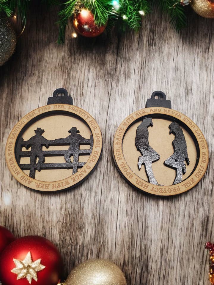 Cowboy & Cowgirl Ornament for wholesale by Heart n Sol