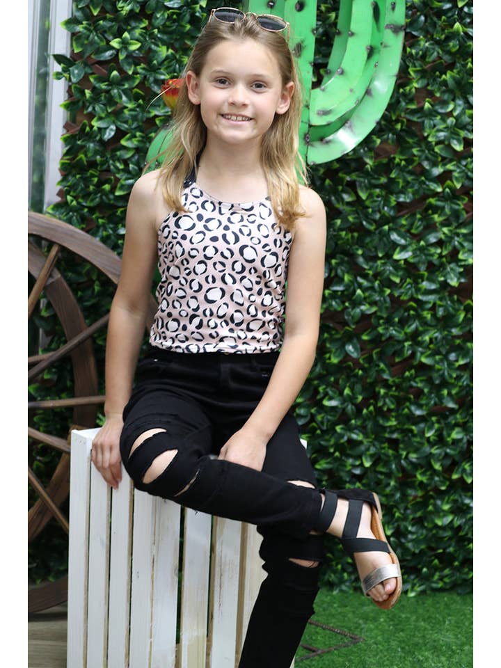 Kids Charm Online - Wholesale Jeans - Kids - Black ripped skinny jeans. PNG25133063 amy
