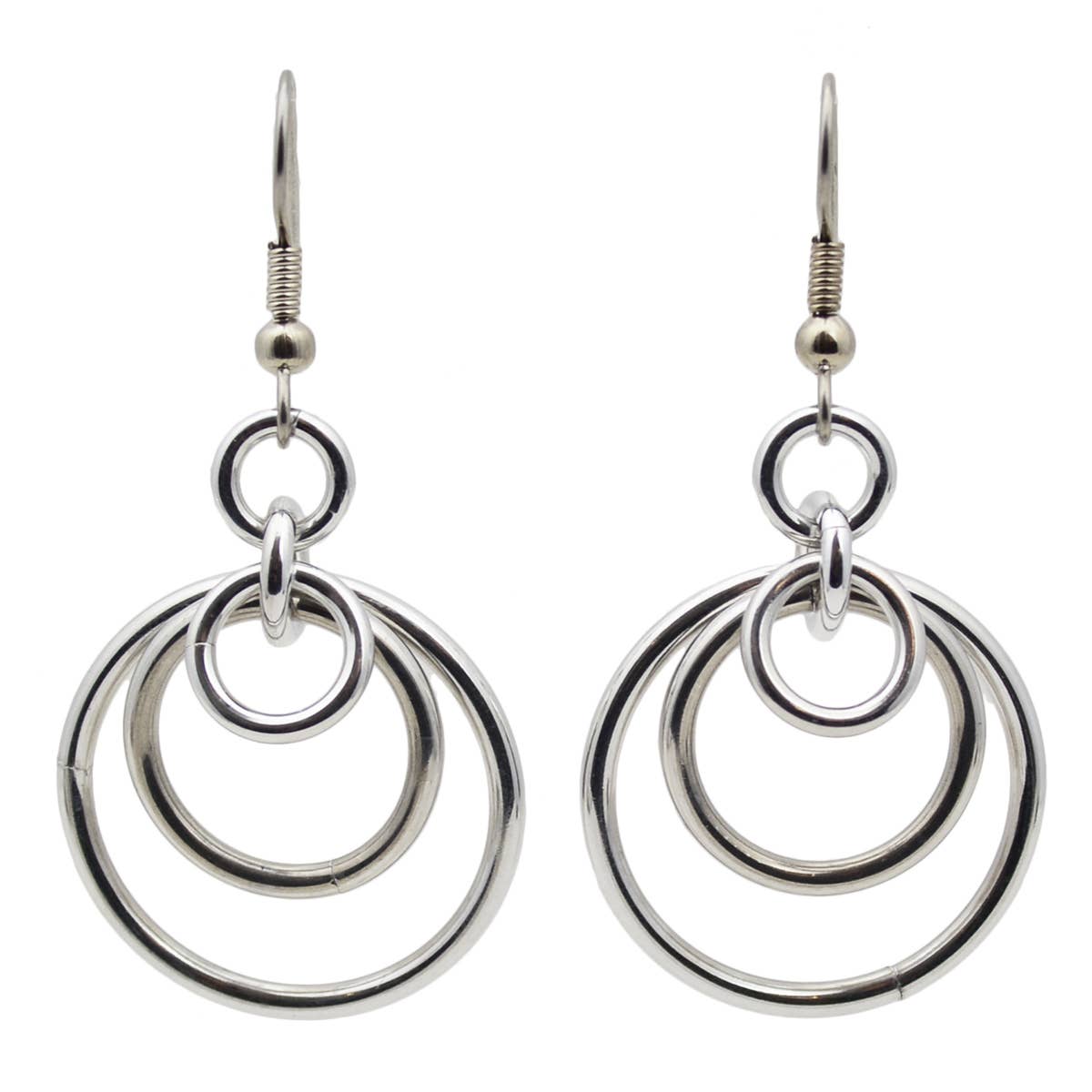 Rebeca Mojica Jewelry - Wholesale Dangle Earrings - Scallop Earrings - Silver Color0