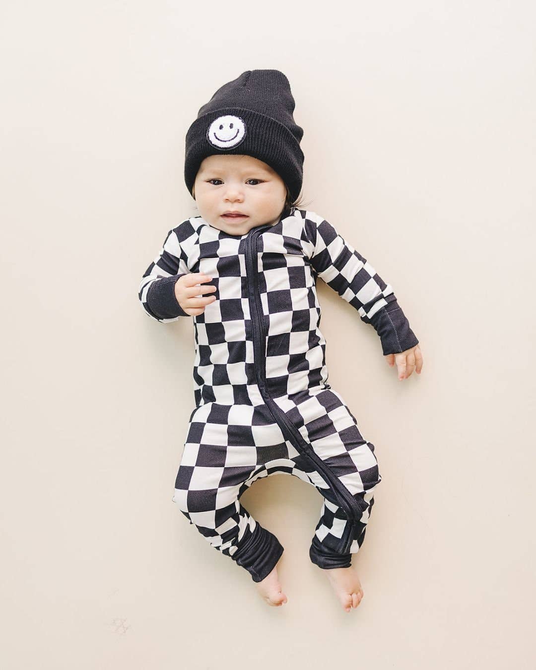 Lucky Panda Kids - Wholesale Beanie - Kids - Smiley Baby & Kids Beanie | Black2