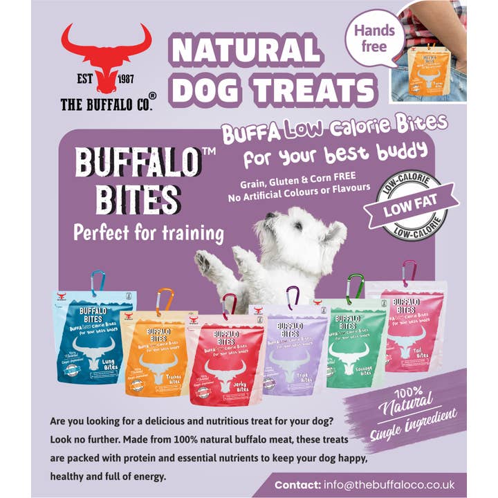 The Buffalo Co. - Wholesale Pet Treats - Dog - Jerky Bites- Buffalo Bite Training Treats2