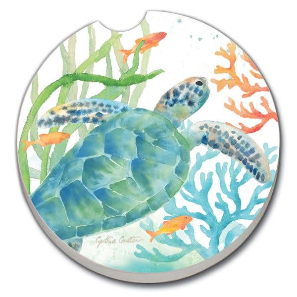 Posavasos Sea Life Serenade para coche a granel, sin embalaje para venta al por mayor de CounterArt/Highland Home/Thirstystone/CoasterStone