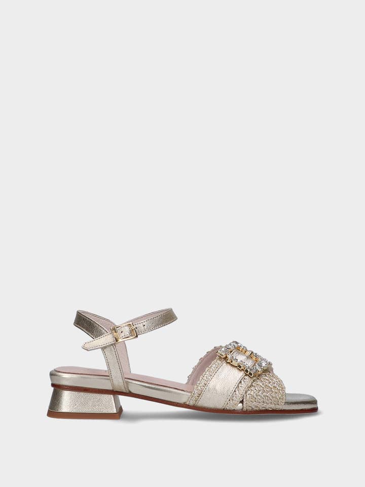 MLV Portuguese Shoes - Vente Sandales – femme - Sandales à Talons Bas Carol 13 Noir - Printemps Été 20252